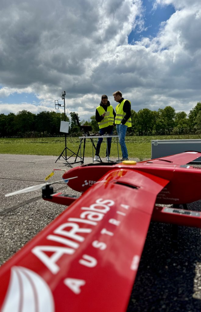 Drohnentestflüge der AIRlabs Austria GmbH am Flugplatz LOGG Punitz 