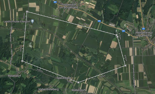 Durch die Verwendung von UAV können Einsatzkräfte bei Such- und Rettungseinsätzen unterstützt werden. Die Übung wurde in einem ca. 5km2 großen Gebiet im Lafnitztal in Burgenland durchgeführt. Die AOI (Area of Interest) Lafnitztal ist kaum besiedelt, weist keine gro-ßen Höhenunterschiede auf und ist durch Felder, einen Teich und einen Fluss ge-prägt. 